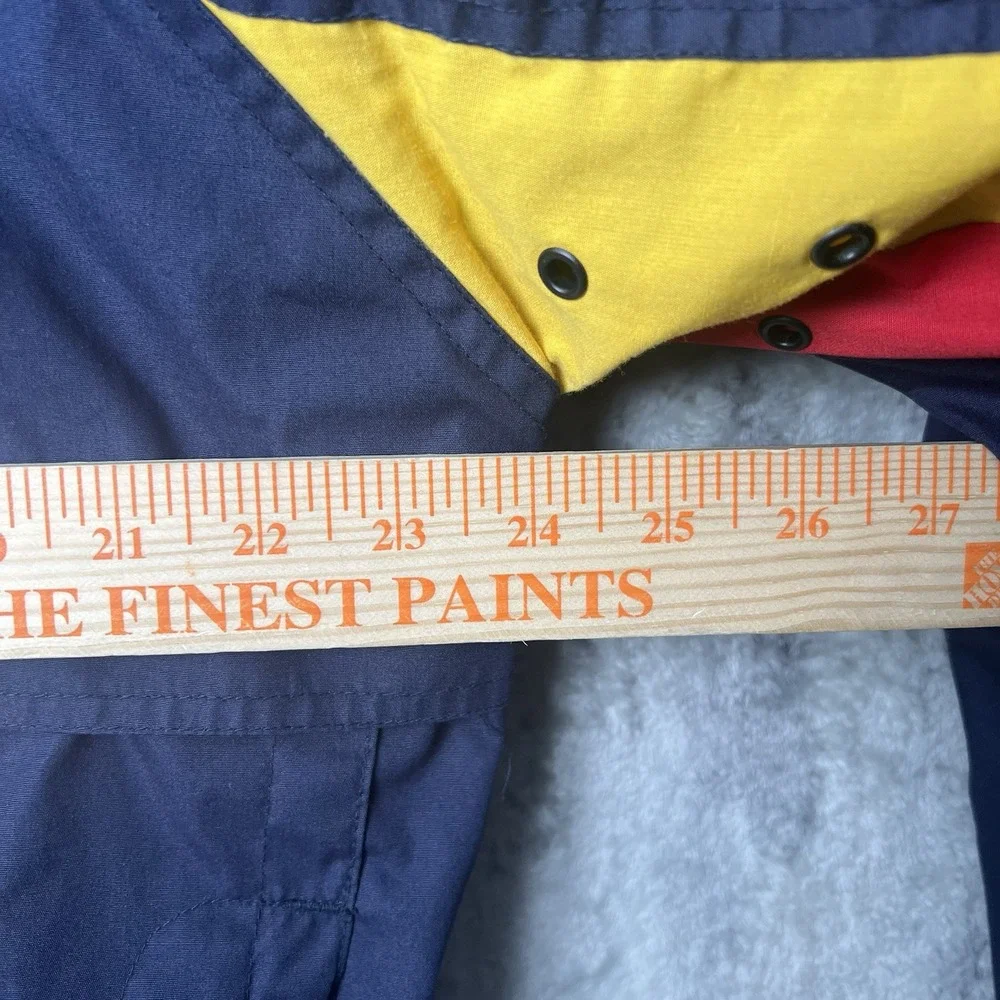 VTG North Bay Sailing Jacket Mens Large Blue Red‎ Colorblock 90's Boating Yacht